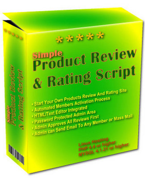 Product picture Review Website Script With Resale Rights * Working Script*